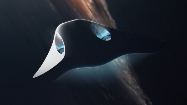 Futuristic Spaceship Wallpaper