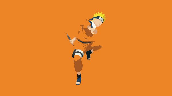 Naruto Uzumaki Minimalist Wallpaper