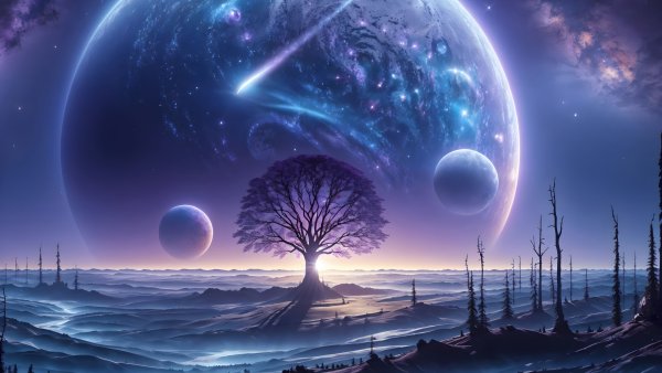 Alien planet Scenery Wallpaper