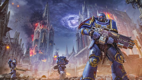 Warhammer 40K Space Marine 2 Poster Wallpaper