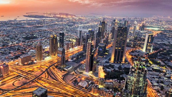 Dubai Aerial view Wallpaper