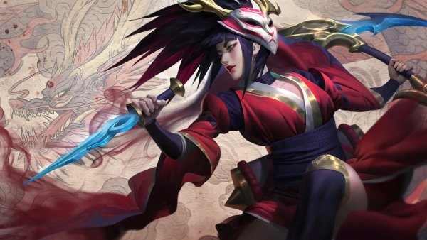 Blood Moon Akali League of Legends Wallpaper
