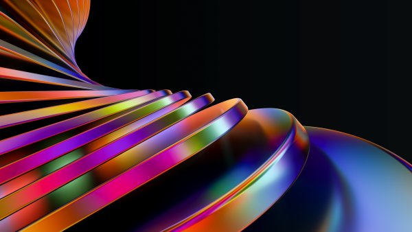 Abstract design Rainbow swirl Wallpaper