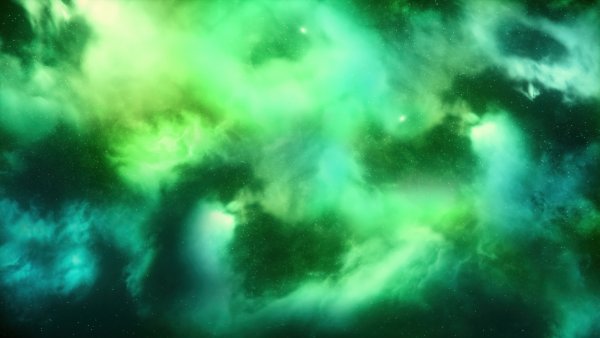 Starry sky Green aesthetic Wallpaper