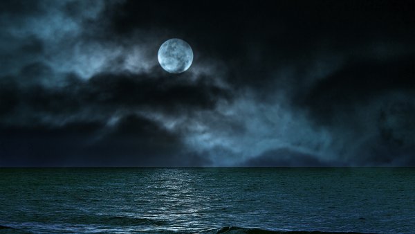 Moon Seascape Wallpaper