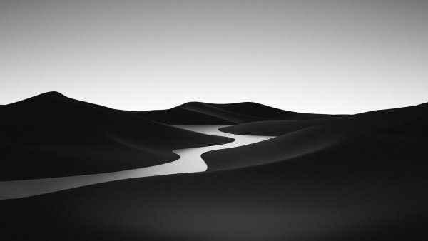 Black and White Landscape Wallpaper