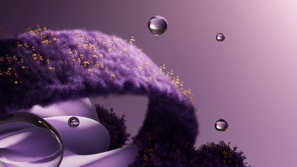 Purple aesthetic Grass Wallpaper