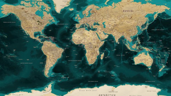 World map Geographic Wallpaper