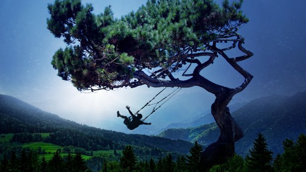Swing Surreal Wallpaper