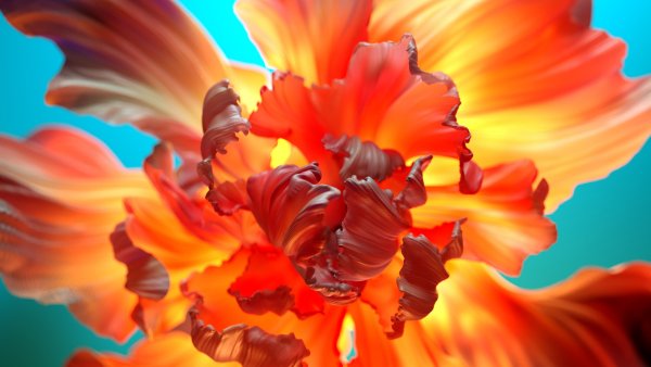 Orange flower Floral Background Wallpaper