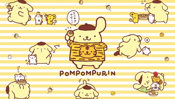 Pompompurin Cute cartoon Wallpaper