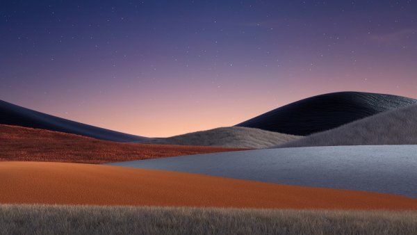 Rolling hills Twilight Wallpaper