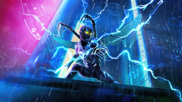 Blue Beetle Superhero Wallpaper