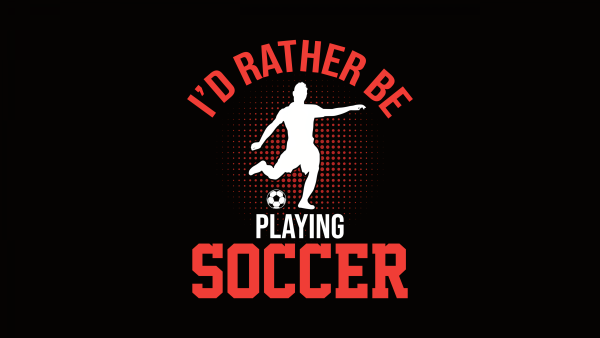 Playing Soccer Wallpaper