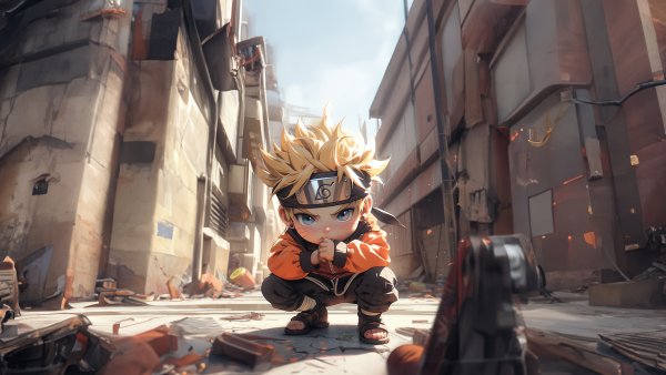 Naruto Uzumaki Chibi Wallpaper