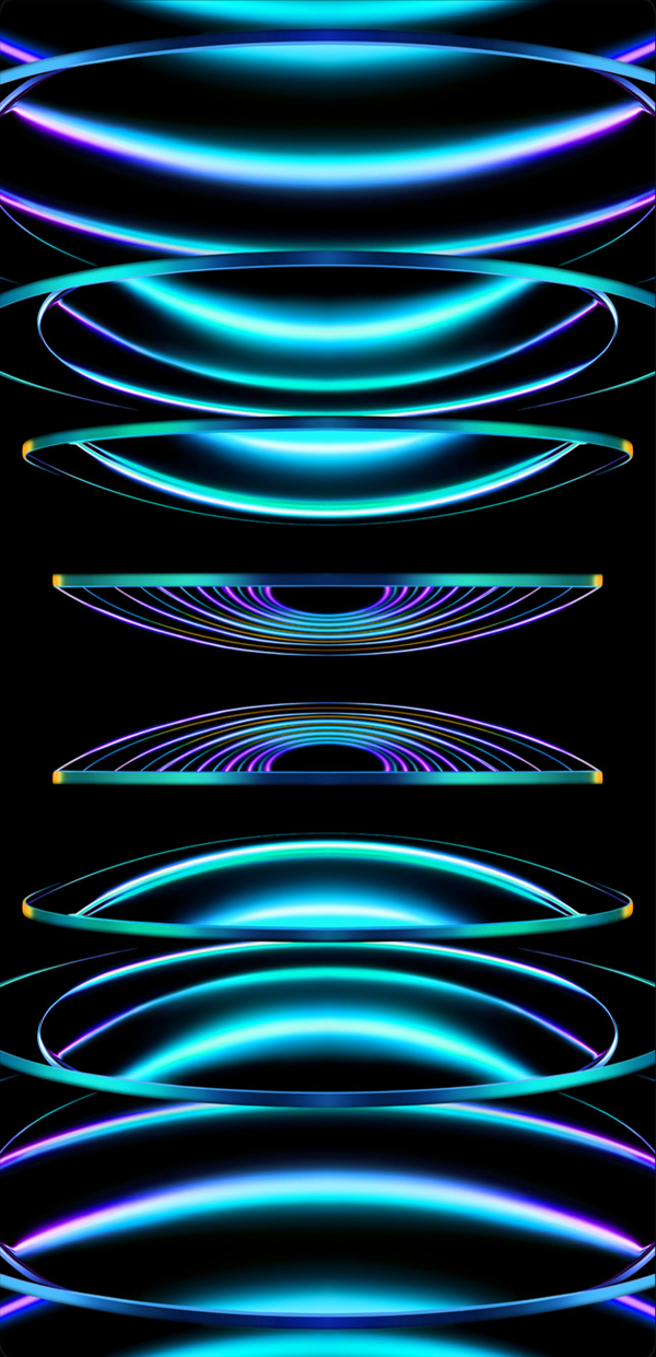 iPad Pro M2 Black background Wallpaper