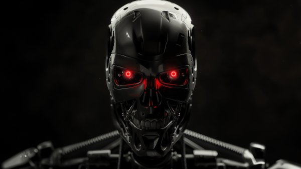 Terminator Dark background Wallpaper