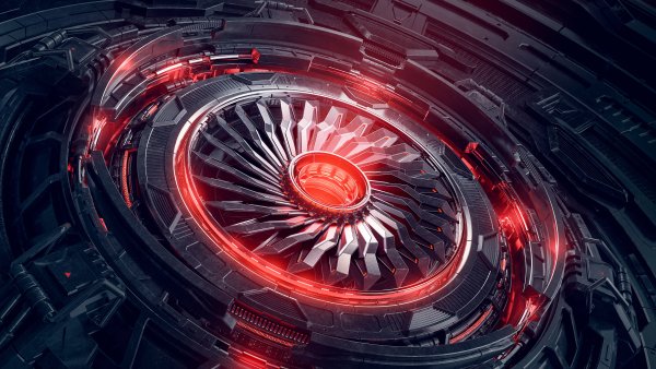 Futuristic 3D Render Wallpaper