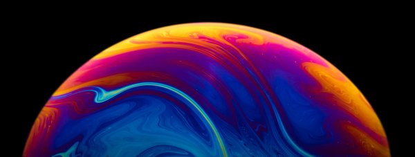 Soap Bubble Black background Wallpaper