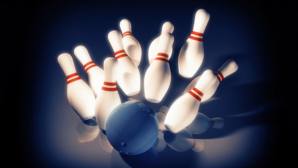 Bowling pins Bowling ball Wallpaper