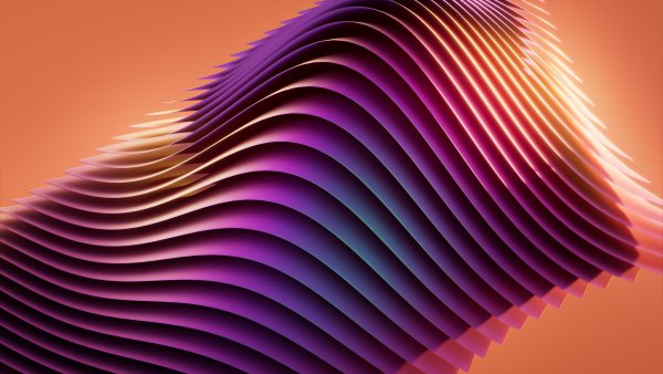 Layers Orange background Wallpaper