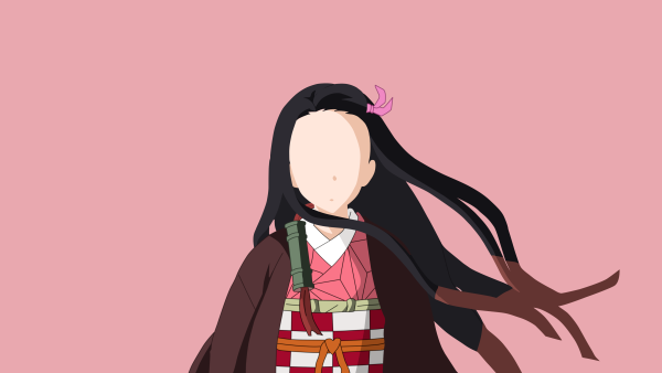 Nezuko Kamado Minimalist Wallpaper