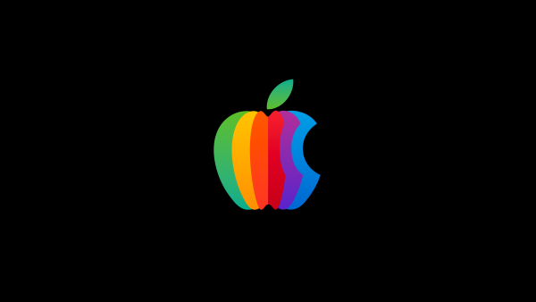 Rainbow Apple logo Wallpaper