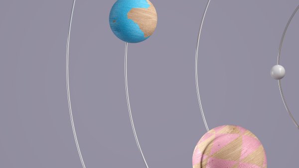 Planets 3D Render Wallpaper