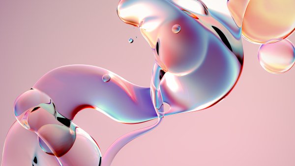Fluidic Glossy Wallpaper