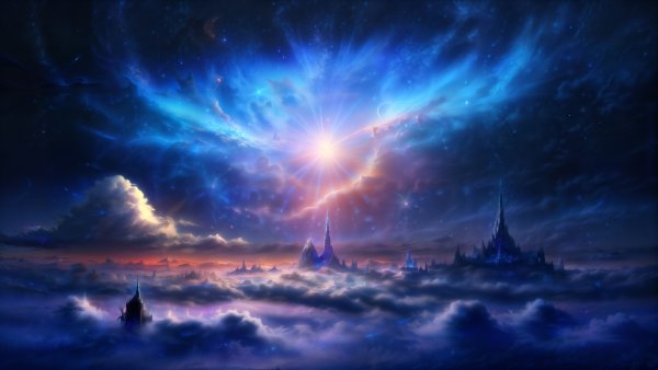 Above clouds Aesthetic Wallpaper