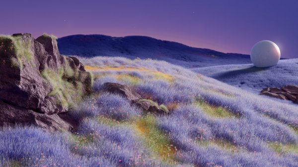 Dark purple Landscape Wallpaper