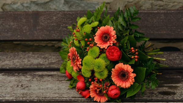 Bunch of Flowers Gerbera Daisy Wallpaper