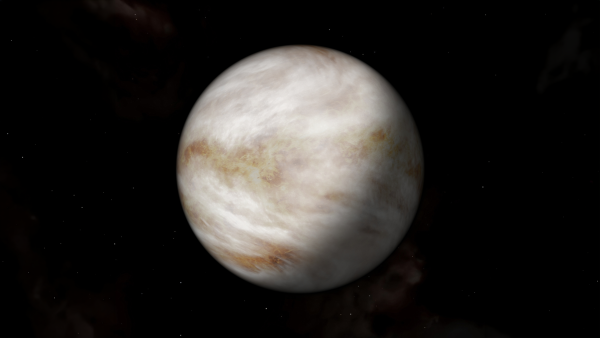 Planet Venus Dark background Wallpaper