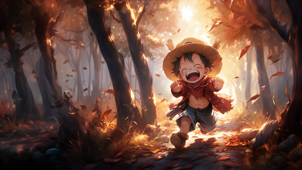 Chibi Luffy One Piece Wallpaper