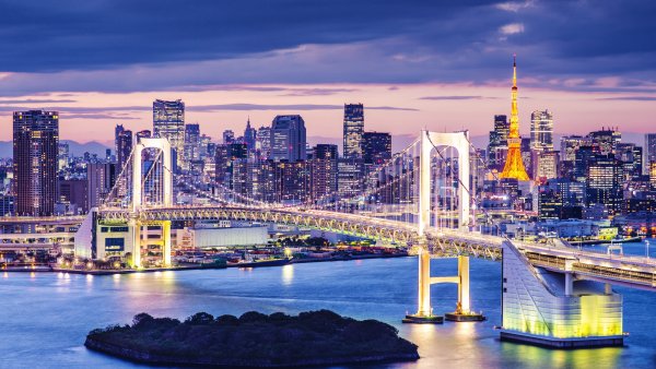 Rainbow Bridge Illuminated Wallpaper