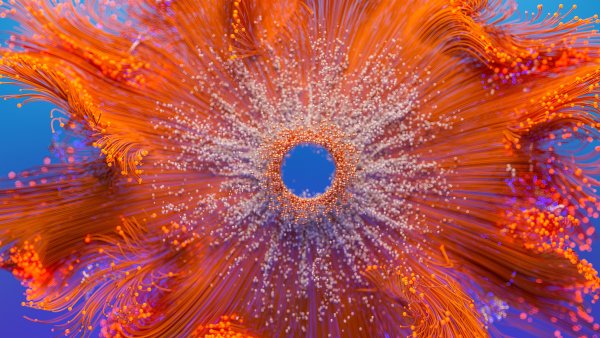 Particles 3D background Wallpaper