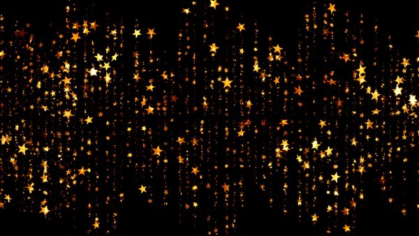 Christmas Stars Black background Wallpaper