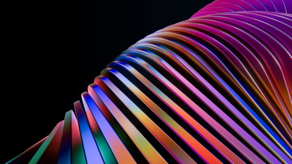 Vibrant Rainbow swirl Wallpaper