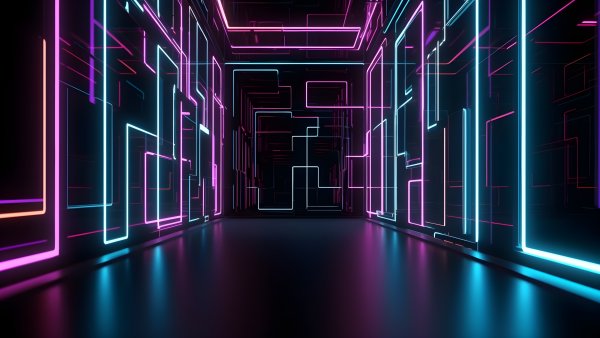 Modern lighting Neon Wallpaper