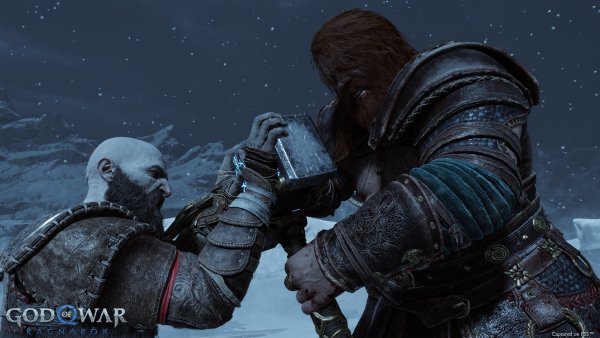 Kratos vs Thor Boss Fight Wallpaper