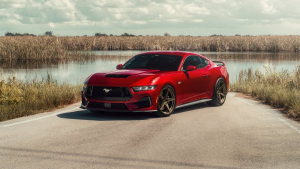 Red Ford Mustang GT Wallpaper