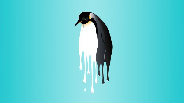 Penguin Drippy Wallpaper