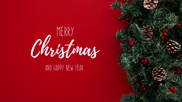 Happy New Year Merry Christmas Wallpaper