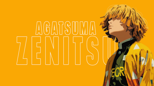 Zenitsu Agatsuma Minimalist Wallpaper