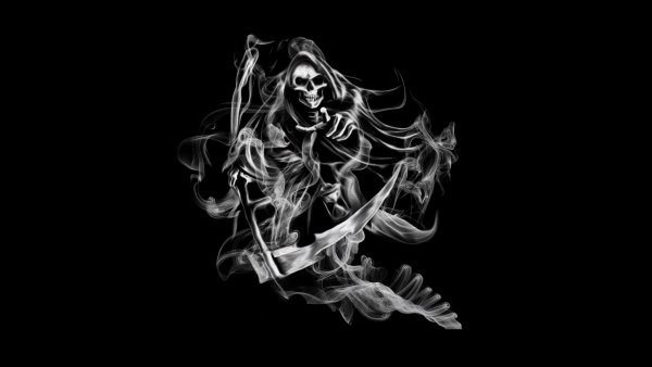 Grim Reaper Smoke Wallpaper