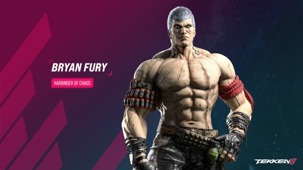 Tekken 8 Bryan Fury Wallpaper