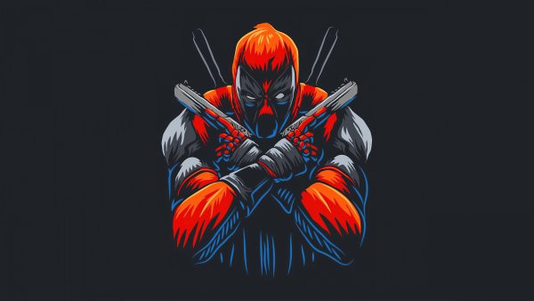 Deadpool Dark background Wallpaper