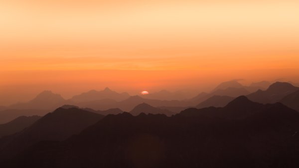 Sunset Mountains Wallpaper