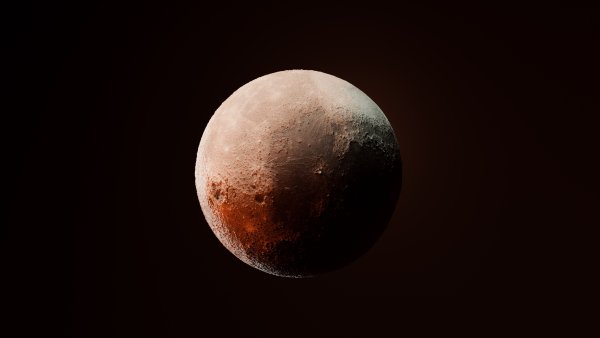 Moon 3D Render Wallpaper