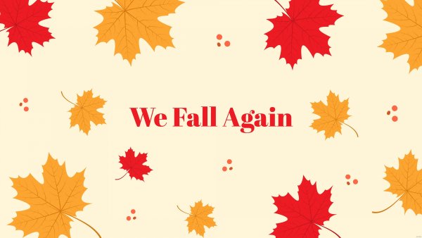 We fall again Maple leaves Wallpaper